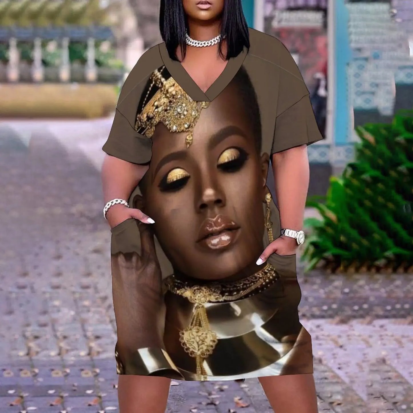 Summer Dress Women's Fashion Short Sleeve Evening Party Dress Sexy Brand African Women Dress Boho Beach Dress Elegant