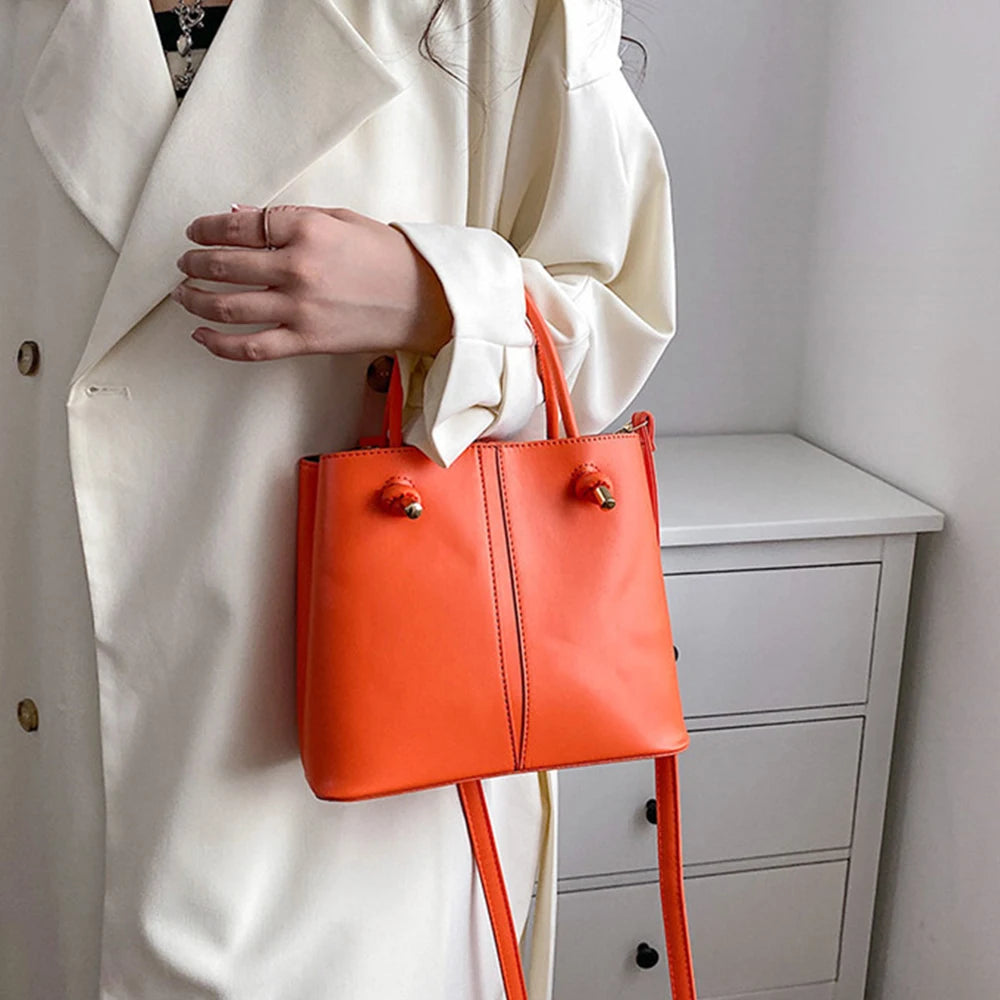 Designer Bag Knot Handle Bucket Bags for Women 2023 Brands Purses and Handbags Commute Black Shoulder Crossbody Bag Tote Clutch