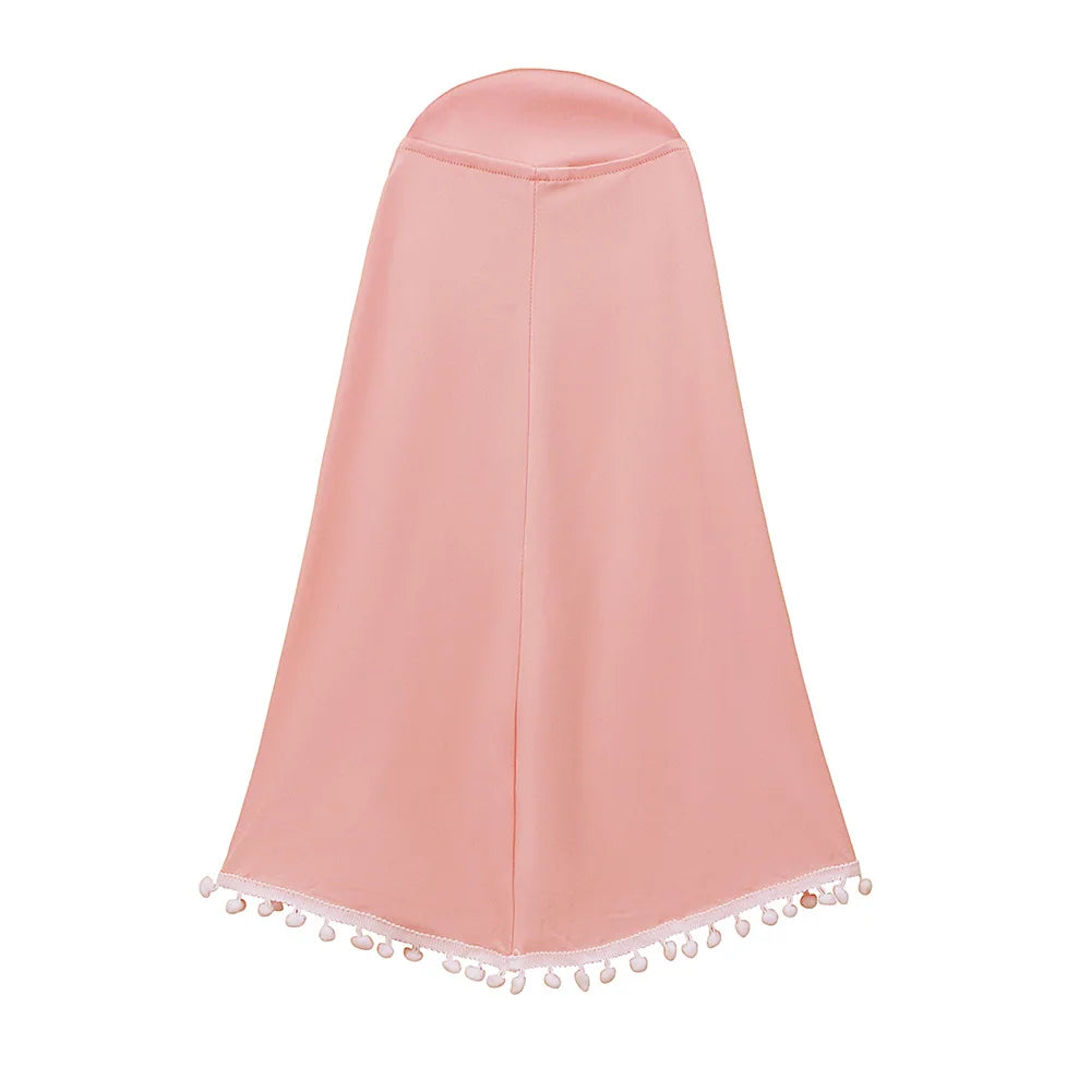 2pcs Kids Girls Hijab Abaya Muslim Set For Baby Islamic Clothing Overhead Scarf Kaftan Khimar Burqa Niqab Jalabiya Djellaba Suit