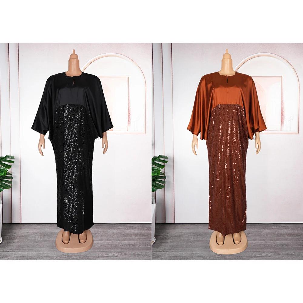 Abayas For Women Dubai Luxury 2025 Chiffon Boubou Muslim Fashion Caftan Marocain Wedding Evening Party Dresses African Clothes