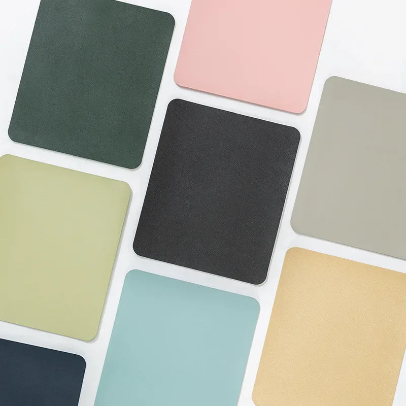 Small PU mouse pad Non-Slip Gaming Desktop Leather Mouse Pad Waterproof Anti-Scratch Easy To Clean Mat For PC Laptop Desktop