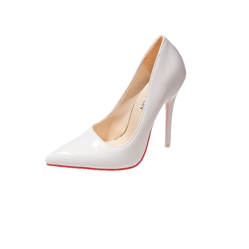 Women Pumps 2025 New Soft Leather High Heels Shoes for Women Fashion Pointed Toe Slip on Candy Colors Wedding High Heels Women