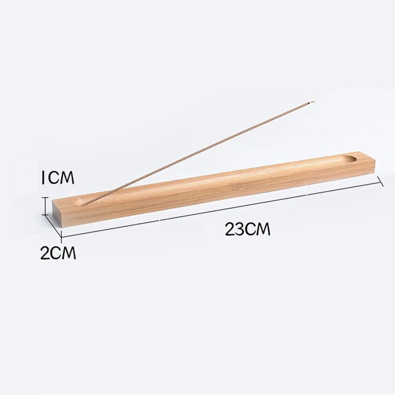 Wood Incense Stick Holder 3mm Hole Bamboo Wooden Line Incense Burner Holder Sandalwood Coil Base Home Decoration