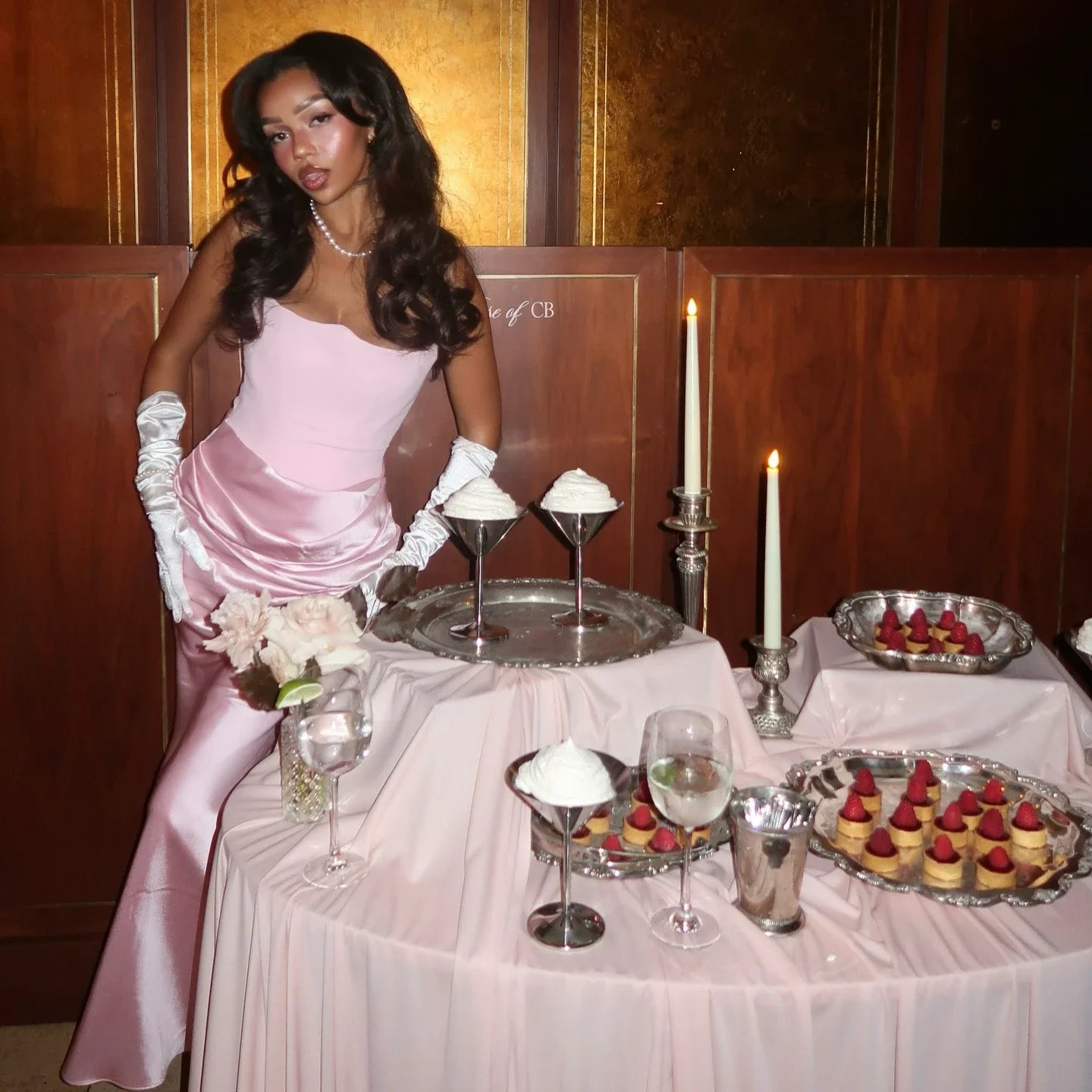 Mingmingxi Women's Evening Dress Strapless Pink Prom Party Dresses Sexy Satin Long Corset Dress Elegant Maxi Gala Dresses