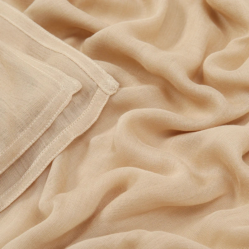 Fashion Modal Hijab Rayon Cotton Shawls Muslim Hijabs For Women Plain Scarf Big Size Headscarf Islamic Turban Headband 190*85cm