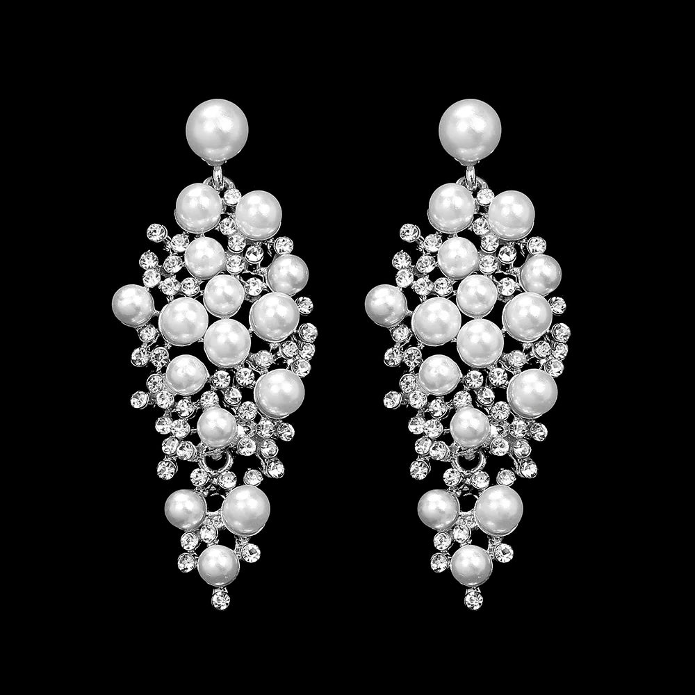 Classic Crystal Wedding Drop Earring for Women Elegant Hanging Long Dangle Earrings Nightclub Party Dress Accessories