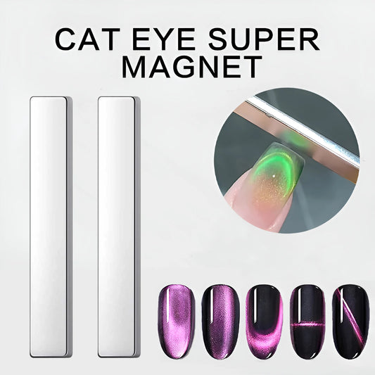 2pcs Nail Art Magnetic Pen 3D Cat Eye Painting Nails Art Design Dual-Ended Magnet Wand Gel Polish Magic for Christmas Manicure D