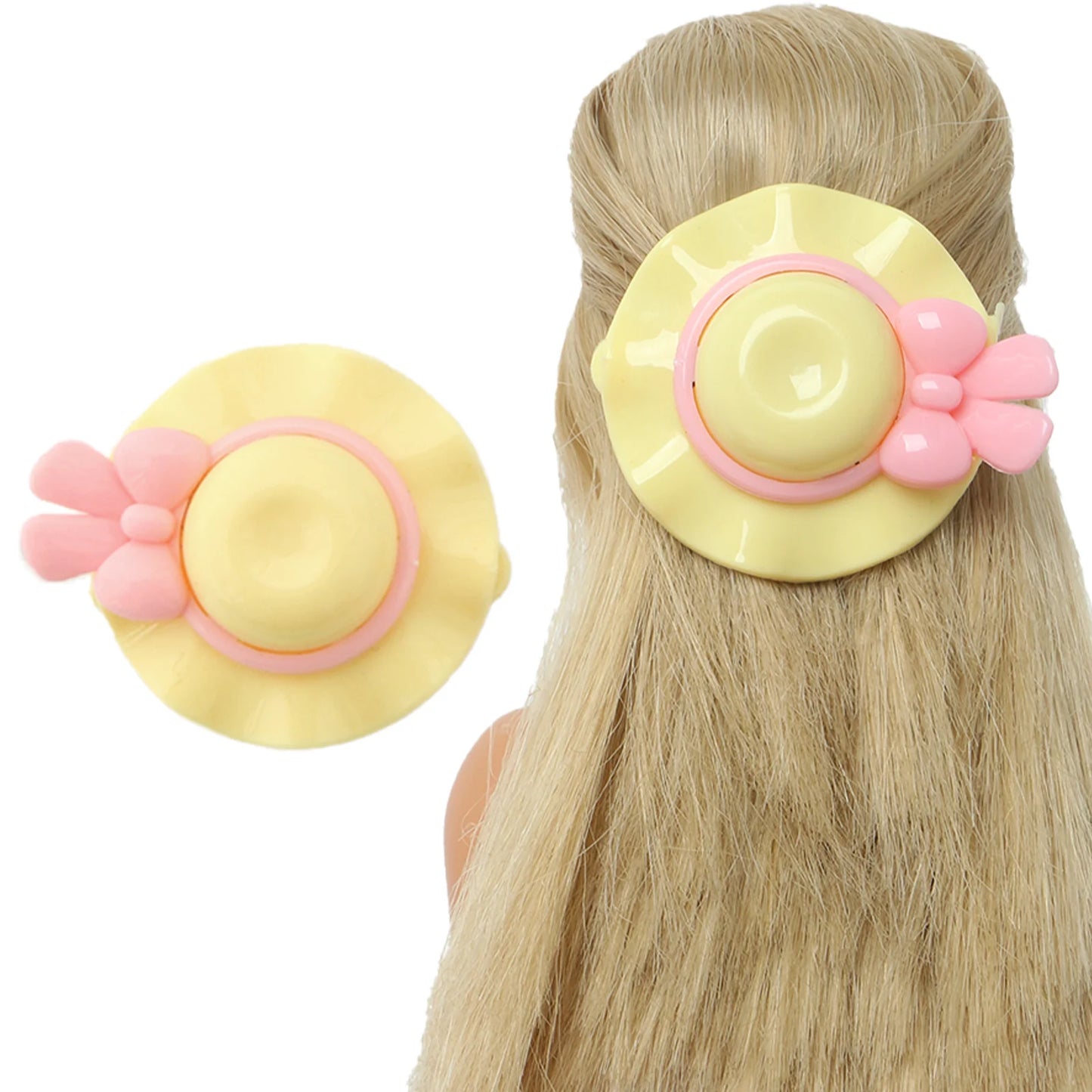 2 Pcs/Set Doll Clothes and Accessories Party Dress Mini Gown Skirt with Hairpin Girl Outfit for Barbie Doll 11.5 Inch Kids Toy