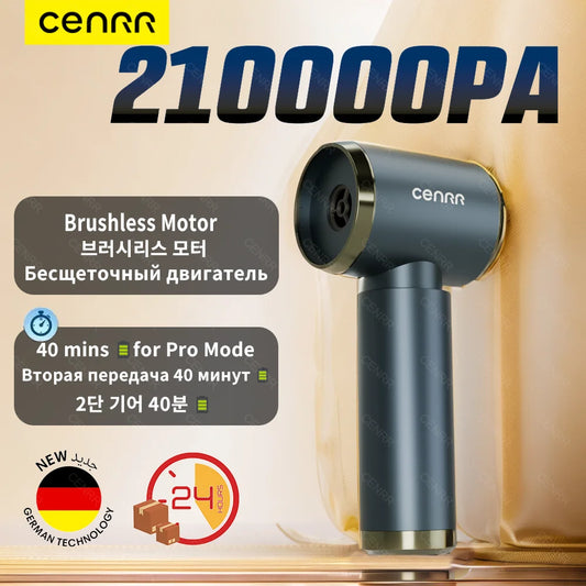 CENRR Car Vacuum Cleaner High Suction 210000PA Wireless Vacuum Cleaner Cordless Vacuum Cleaner High Pressure Cleaning Machine