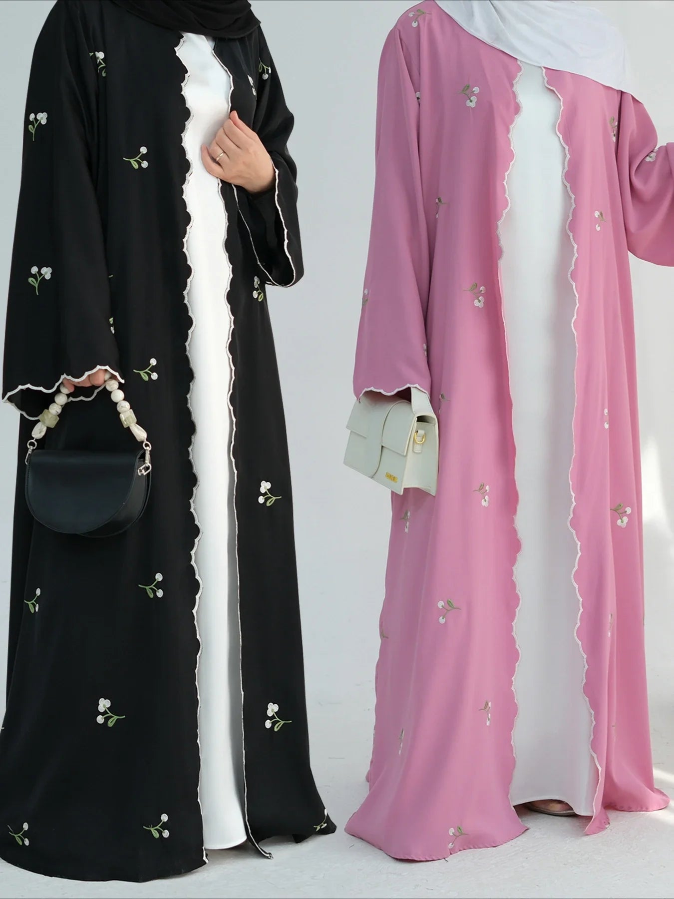 Eid Muslim Abaya for Women Embroidery Cardigan Dresses Abayas Ramadan Morocco Dubai Jalabiya Kaftan Vestidos Arab Long Robe