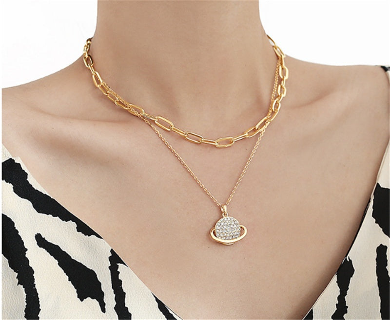 Clavicle Chain European And American Style Jewelry Exquisite Light Luxury Nebula